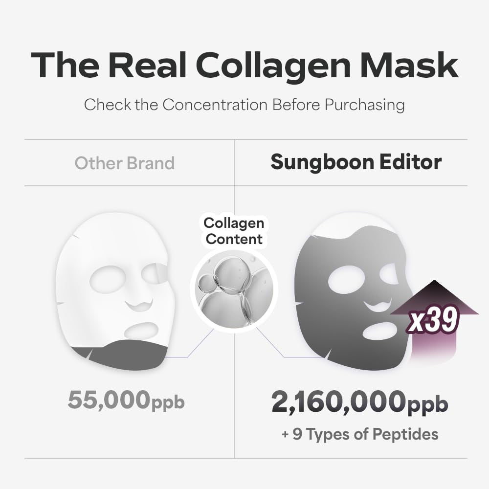 Deep Collagen Overnight Mask 37Gx4Ea | Real Collagen 2,160,000PPB for Elasticity | Tiktok Trend Items | Original Hydrating Collagen Face Mask | Korean Skin Care